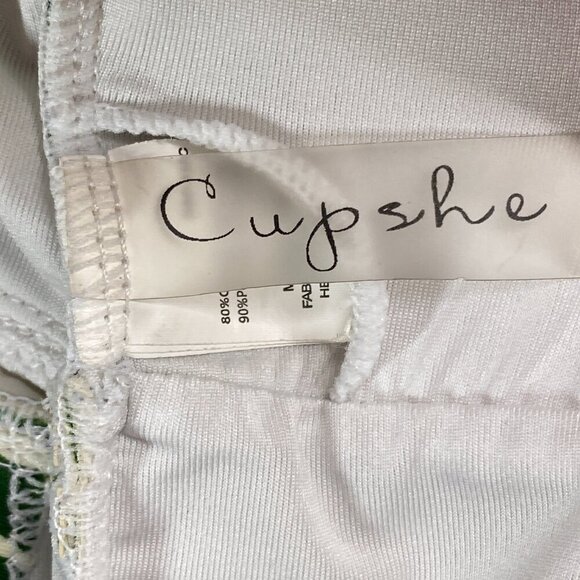 Cupshe Swiwsuit Womens Medium One Piece Green Leaves The Forest Deep V - Picture 10 of 13